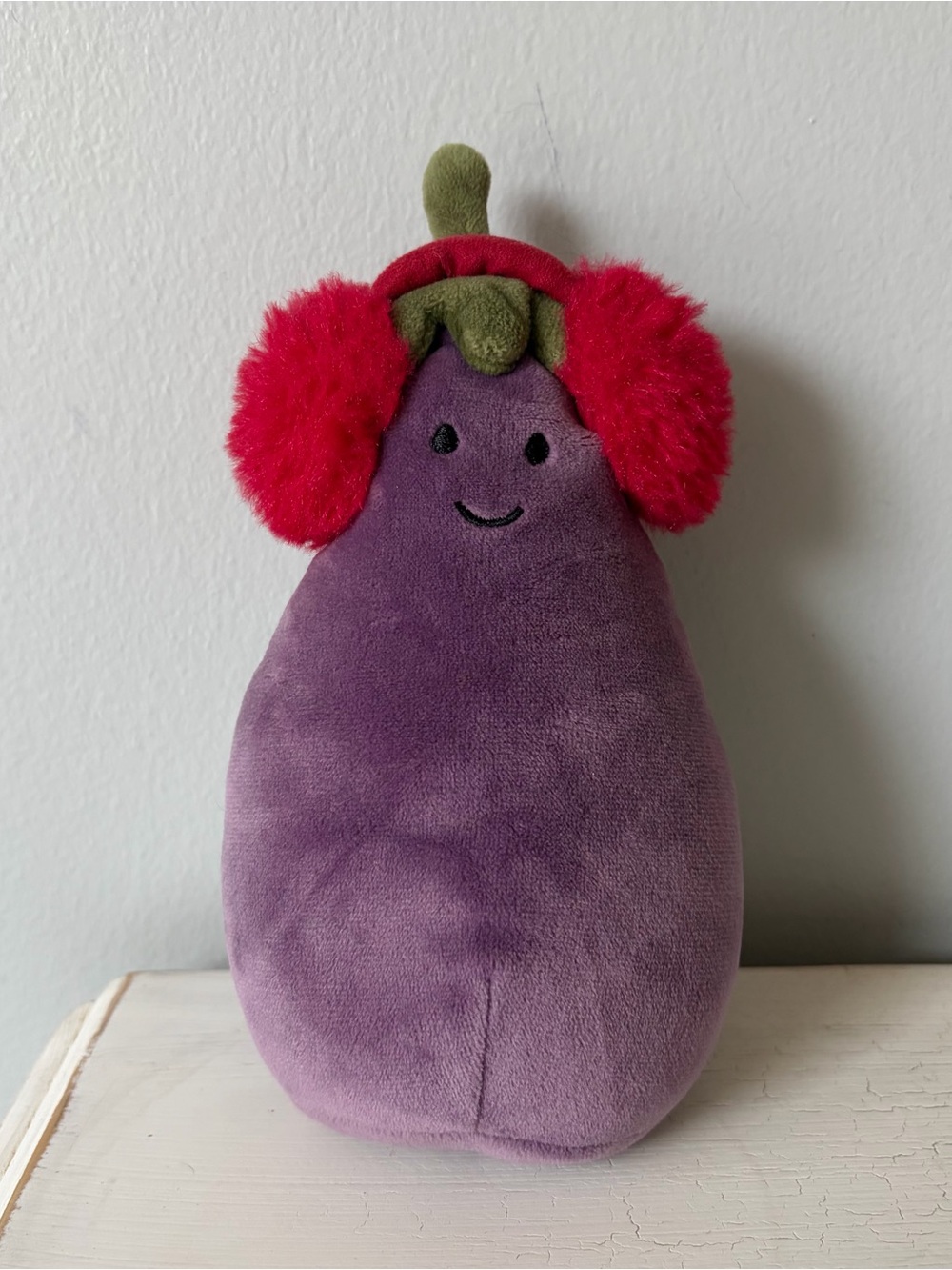 NWOT Jellycat Toastie Vivacious Red Eggplant RETIRED